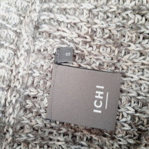 ICHI Denmark Anubis Crewneck Pullover Knit Sweater Gray Sz S - Picture 11 of 13